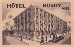 I22-06) NICE - HOTEL BUSBY - 36 - 38 RUE DU MARECHAL JOFFRE  - ( 2 SCANS ) - Cafés, Hôtels, Restaurants