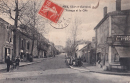 47) FUMEL - LE PASSAGE ET LA COTE - EN 1914 - Fumel