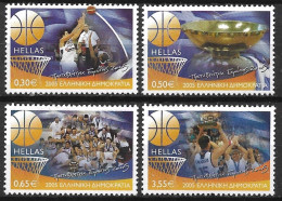 GREECE 2005 Basketball Championship Complete MNH Set Vl. 2301 / 2304 - Unused Stamps