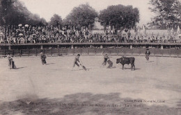 I32-34) LUNEL - HERAULT - UNE CORRIDA DANS LES ARENES DE LUNEL - LA " MORT " - ( 2 SCANS ) - Lunel