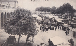 I32-81) PUYLAURENS - LE MARCHE - ANIMATION - ETALS - HABITANTS - EN 1910 - ( 2 SCANS ) - Puylaurens