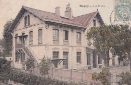 A1-93) DUGNY - LES ECOLES - COLORISEE - EN 1906 - Dugny