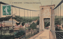 A1-95) LA ROCHE GUYON - LE CHATEAU ET LE PONT SUSPENDU - EDIT. SESTIER - La Roche Guyon