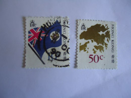 HONG  KONG  USED  STAMPS  ANNIVERSARIES MAPS - Autres & Non Classés