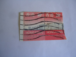 HONG  KONG  USED  STAMPS  PAIR BUILDING - Other & Unclassified