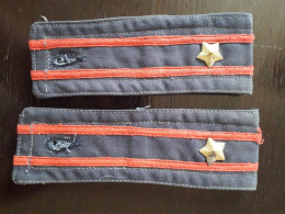 Romanian Shoulder Boards For Major Rank Of Miliție Communist Period - Uniformes