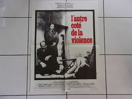 Affiche Film L' Autre Côté De La Violence Avec Marcel Bozzuffi 80x60 Cms - Afiches