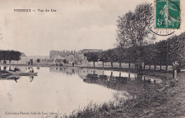 A8-91) VIGNEUX - VUE DU  LAC  - ANIMEE -  BARQUE - PECHEURS - EN 1910 - Vigneux Sur Seine