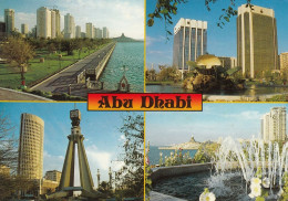 UAE Abu Dhabi Multiview Old Postcard - Emiratos Arábes Unidos