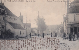 A10-21) GEVREY - CHAMBERTIN - RUE DE LA GARE -  HOTEL DE LA COTE D OR - BOULANGERIE  - ANIMEE - ( 2 SCANS ) - Gevrey Chambertin