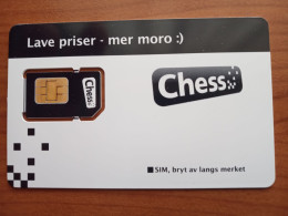 Norway - Chess (standard SIM) - GSM SIM - Mint - Norvège