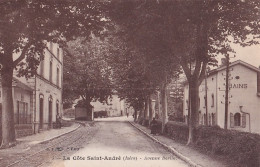 A14-38) LA COTE SAINT ANDRE - ISERE - AVENUE BERLIOZ - BAINS - LAVOIRS  - EN 1928 - ( 2 SCANS ) - La Côte-Saint-André