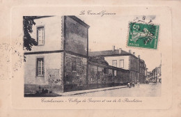 A25-82) CASTELSARRASIN - TARN ET GARONNE - COLLEGE DE GARÇONS ET RUE DE LA REVOLUTION - ANIMEE - EN  1913 - Castelsarrasin