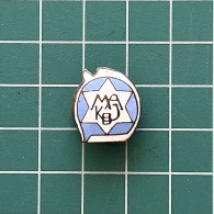 Badge Pin ZN013197 - Football Soccer Yugoslavia Croatia Hrvatska Zagreb Makabi Maccabi Jew Zidov Jevrej - Voetbal