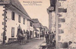 ESPANA - PROCESION DE RONCESVALLES - EL REGRESSO - PAYSANS REVENANT DE RONCEVAUX - ANIMATION - HABITANTS - ( 2 SCANS ) - Navarra (Pamplona)