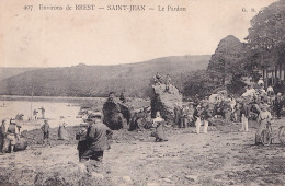  A6-29) ENVIRONS DE BREST - SAINT JEAN - LE PARDON  EN 1907 - ( 2 SCANS ) - Saint-Jean-du-Doigt