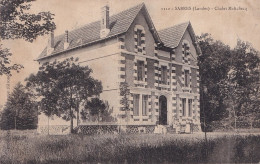 A7- 40) SABRES ( LANDES ) CHALET MALICHECQ - ANIMEE -  HABITANTS  - EN 1907 - ( 2 SCANS ) - Sabres