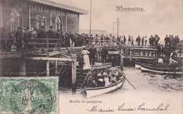 A15- MONTEVIDEO - URUGUAY - DOCK MUELLE DE PASAJEROS - ANIMATION - EN  1904  - Uruguay