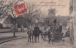 A16-82) CASTELSARRASIN - BOULEVARD DU 10 AOUT - ANIMATION - HABITANTS - EN 1910 - Castelsarrasin