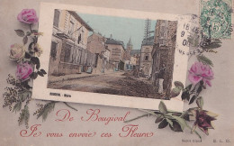 A17-78) DE  BOUGIVAL - JE VOUS ENVOIE CES FLEURS - LA MAIRIE   - EN  1906 - Bougival