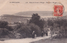  A20-29) LA BRETAGNE - MORGAT - ROUTE DE CROZON  A  MORGAT - DESCENTE A MORGA - EN 1910 - Morgat