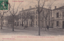 A20-82) CASTELSARRASIN - RECETTE MUNICIPALE - BOULEVARD PIERRE FLAMENS - ANIMEE - HABITANTS - EN 1912 - Castelsarrasin