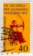 RFA Poste Obl Yv: 579 Mi:733 Weltspiele Der Gelähmten Heidelberg Tir à L'arc (Beau Cachet Rond) (Thème) - Tiro Al Arco