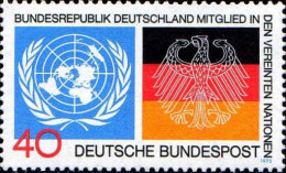 RFA Poste N** Yv: 628 Mi:781 Bundesrepublik Mitglied Der UNO (Thème) - ONU