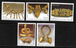 GREECE 2005 Ancient Greek Jewellery Complete MNH Set Vl. 2263 / 2267 - Nuevos