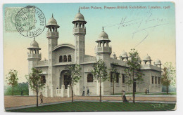 ENGLAND HALF PENNY DEFAUT CARD INDIAN PALACE FRANCO BRITISH EXHIBITION LONDON 1908 - Covers & Documents