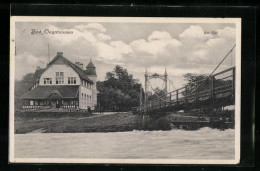 AK Bad Oeynhausen, Am Ufer An Der Brücke Am Siel  - Bad Oeynhausen