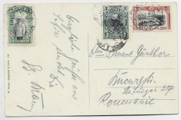 BULGARIA 5+2+3CT CARTE SALUTATIONS DE SOPHIA EGLISE ST DIMANCHE 1911TO ROMANIA ROUMANIE - Covers & Documents