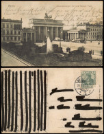 Ansichtskarte Mitte-Berlin Brandenburger Tor Und Pariser Platz 1907 - Brandenburger Door