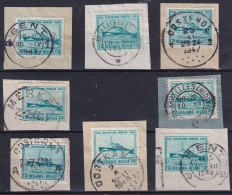 TIMBRES OOSTENDE GENT BRUGGE MERKEM BRUXELLES MIDI OOSTKAMP - Used Stamps