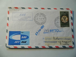 Busta Viaggiata "SAS PRIMO VOLO CARAVELLE  21 Luglio 1959 ROMA - STOCCARDA" - Covers & Documents