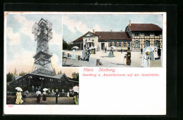 AK Stolberg /Harz, Auerberg Und Aussichtsturm Auf Der Josefshöhe  - Stolberg (Harz)