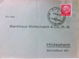 Briefkovert An Das Bankhaus Gottschalck & Co., K.-G. Hildesheim Von (Brief Cover) - Non Classificati