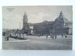 Postkarte: Wiesbaden - Bahnhof Von Wiesbaden - Ohne Zuordnung
