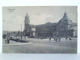 Postkarte: Wiesbaden - Bahnhof Von Wiesbaden - Non Classificati