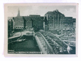 Postkarte: Chilehaus Und Ballinhaus Mit Wandrahmsbrücke Von Hamburg - Non Classés