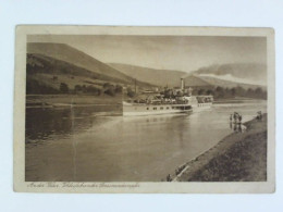 Postkarte: An Der Weser - Vorbeifahrender Personendampfer Von Dampfschifffahrt - Non Classés