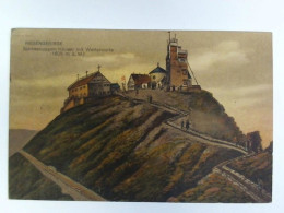 Postkarte: Riesengebirge. Schneekoppen-Häuser Mit Wetterwarte, 1605 M. ü. M. Von Riesengebirge - Non Classés