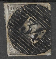 OBP10 Met 4 Randen En Gebuur, Met Balkstempel P34 Dison (hoekplooitje Rechtsboven, Zie Scans) - 1858-1862 Medaillons (9/12)