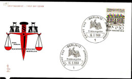 Berlin Poste Obl Yv:295 Mi:320 Kammergericht Berlin (TB Cachet à Date) Fdc Berlin 13-3-68 - Other & Unclassified