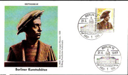 Berlin Poste Obl Yv:278 Mi:303 C.Meit Büste Eines Jungen Mannes (TB Cachet à Date) Fdc Berlin 21-6-67 - Sonstige & Ohne Zuordnung