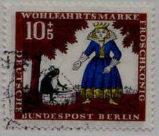 Berlin Poste Obl Yv:262 Mi:295 Wohlfahrtsmarke Froschkönig (Beau Cachet Rond) Dents Courtes - Used Stamps