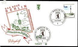 Berlin Poste Obl Yv:240 Mi:264 Fernmeldeturm Schäferberg (TB Cachet à Date) Fdc Berlin 16-9-66 - Andere & Zonder Classificatie