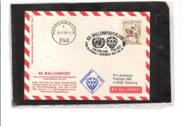 TEM20442 -  ST.POELTEN 24.5.1990  /  83. BALLONPOSTFLUG -  NETTO KATALOG NR. 83b   - BALLON "  OE-RZC  " - Airships