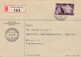 Liechtenstein: 1938: Triesenberg Einschreiben Nach Wien - Altri & Non Classificati