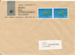 Yugoslavia Cover Sent To Denmark Beograd 8-12-1977 EUROPA CEPT Stamps 1972 - Lettres & Documents